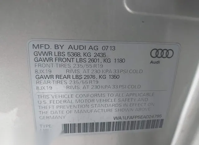 WA1LFAFP5EA024795 2014 2014 Audi Q5- 2-0T Premium 9