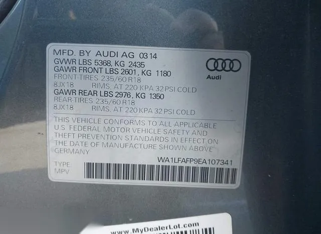 WA1LFAFP9EA107341 2014 2014 Audi Q5- 2-0T Premium 9