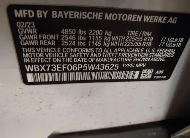 WBX73EF06P5W43625 2023 2023 BMW X1- Xdrive28I 9