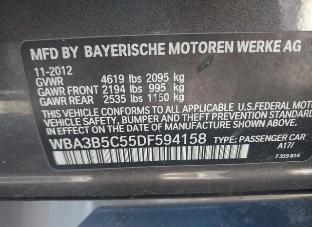 WBA3B5C55DF594158 2013 2013 BMW 3 Series- 328I Xdrive 9