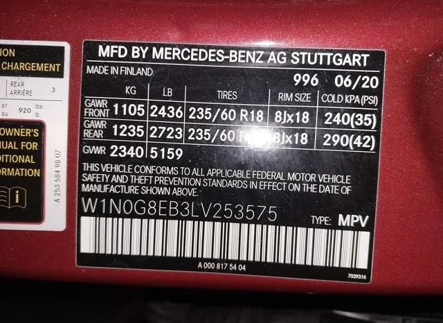 W1N0G8EB3LV253575 2020 2020 Mercedes-Benz GLC 300- 4Matic 9