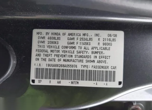 19UUA66268A055974 2008 2008 Acura TL- 3-2 9