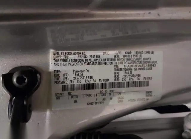 1FADP3F24EL188993 2014 2014 Ford Focus- SE 9