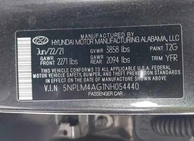 5NPLM4AG1NH054440 2022 2022 Hyundai Elantra- Sel 9