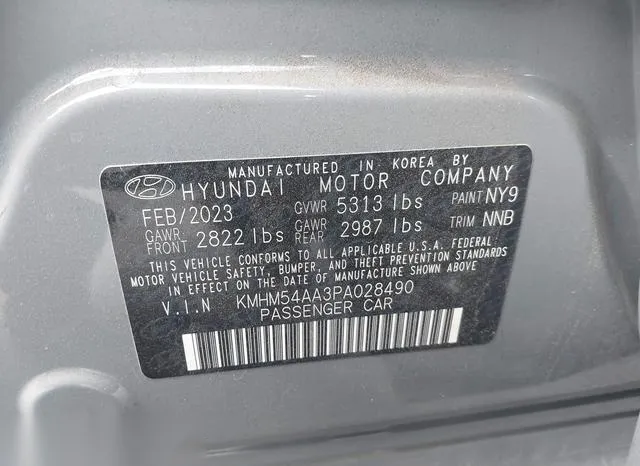 KMHM54AA3PA028490 2023 2023 Hyundai Ioniq 6- Limited 9