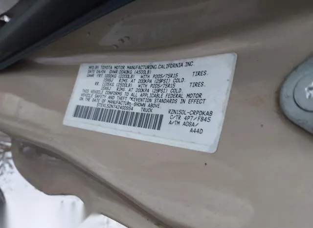 5TEVL52N74Z400954 2004 2004 Toyota Tacoma 9