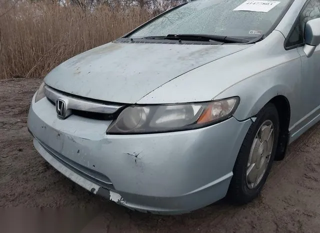 JHMFA36266S015454 2006 2006 Honda Civic- Hybrid 6