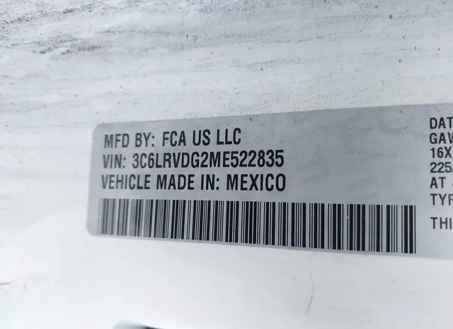 3C6LRVDG2ME522835 2021 2021 RAM Promaster- 2500 High Roof 1 9