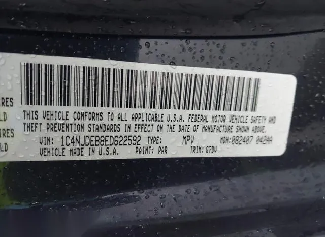 1C4NJDEB8ED622592 2014 2014 Jeep Compass- Latitude 9