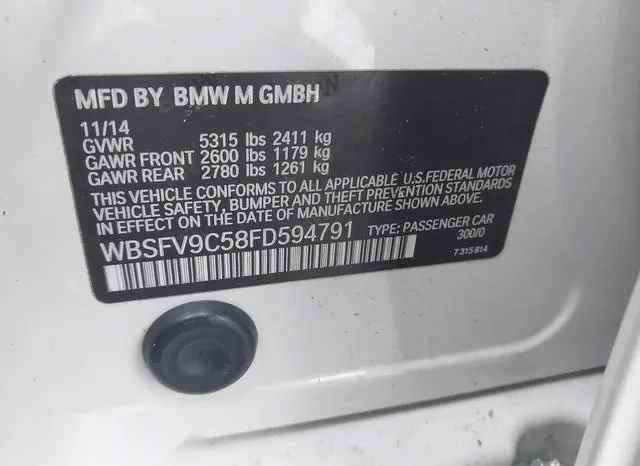 WBSFV9C58FD594791 2015 2015 BMW M5 9