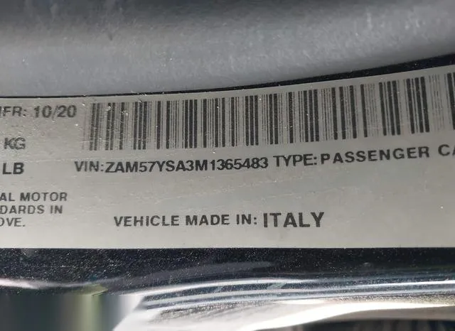 ZAM57YSA3M1365483 2021 2021 Maserati Ghibli- S 9