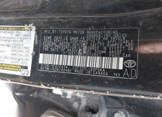 2T1KR32E86C554863 2006 2006 Toyota Corolla- Matrix 9