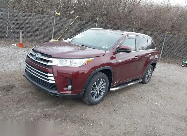 5TDJGRFH6HS030792 2017 2017 Toyota Highlander- Hybrid Xle 2