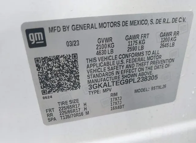 3GKALTEG9PL238305 2023 2023 GMC Terrain- Awd Sle 9