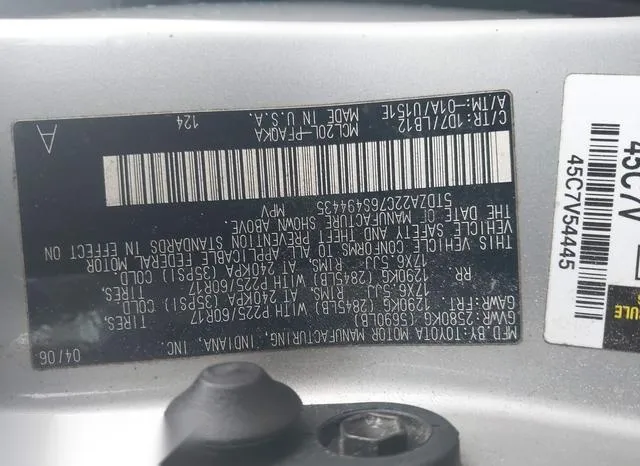 5TDZA22C76S494435 2006 2006 Toyota Sienna- Xle 9