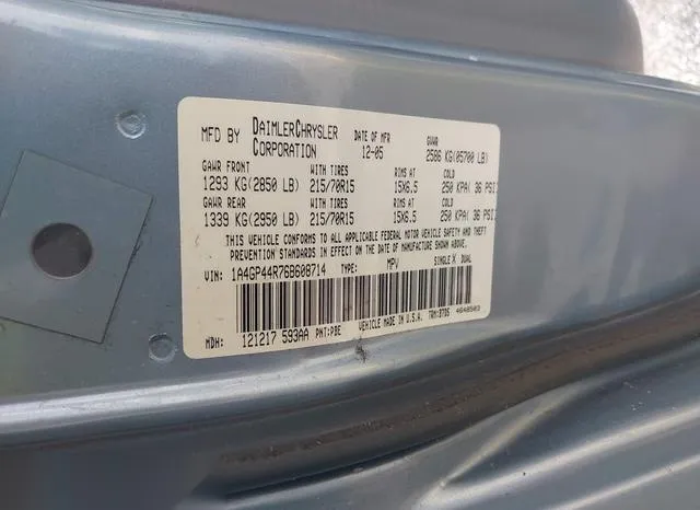 1A4GP44R76B608714 2006 2006 Chrysler Town and Country- LX 9