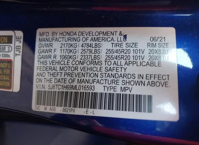 5J8TC1H69ML016593 2021 2021 Acura RDX- A-Spec Package 9