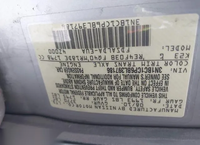 3N1BC1CP6BL397186 2011 2011 Nissan Versa- 1-8S 9