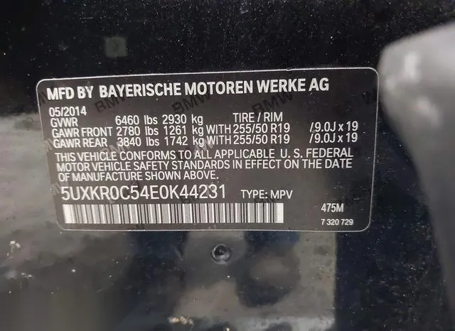 5UXKR0C54E0K44231 2014 2014 BMW X5- Xdrive35I 9