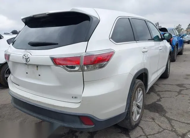 5TDZARFH8FS013686 2015 2015 Toyota Highlander- LE 4