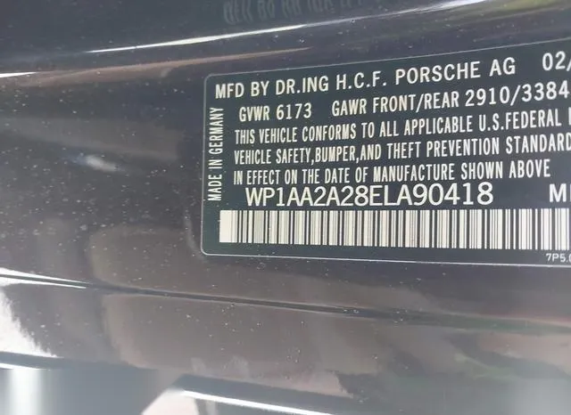 WP1AA2A28ELA90418 2014 2014 Porsche Cayenne 9