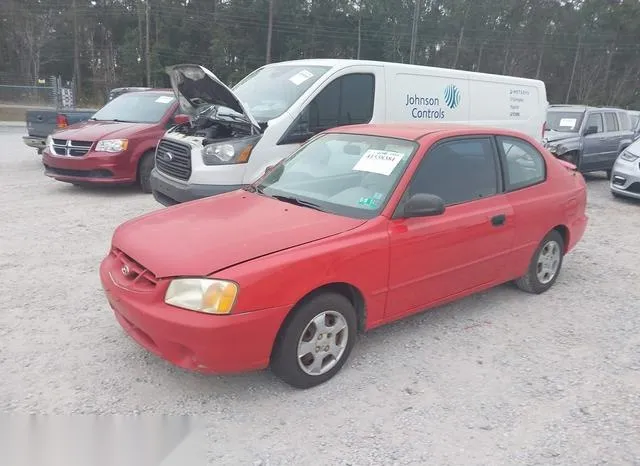 KMHCG35C32U157056 2002 2002 Hyundai Accent- GS 2