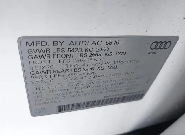 WA1M2AFP3HA043270 2017 2017 Audi Q5- 2-0T Premium 9