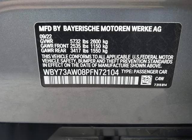 WBY73AW08PFN72104 2023 2023 BMW I4- Edrive40 9