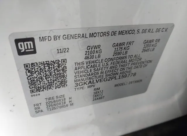 3GKALVEG2PL159778 2023 2023 GMC Terrain- Awd Slt 9