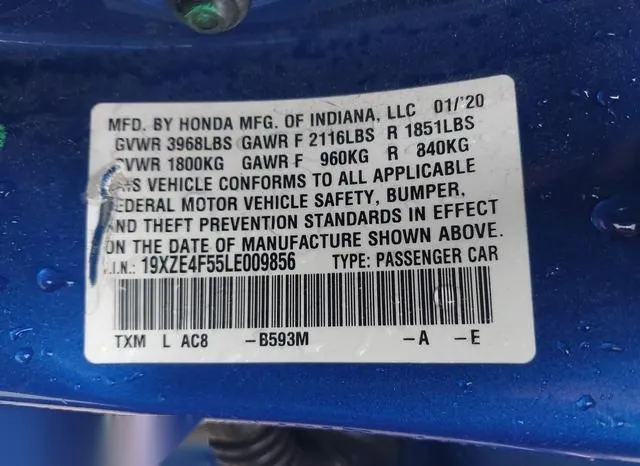 19XZE4F55LE009856 2020 2020 Honda Insight- EX 9