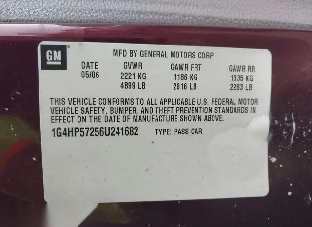 1G4HP57256U241682 2006 2006 Buick Lucerne- CX 9