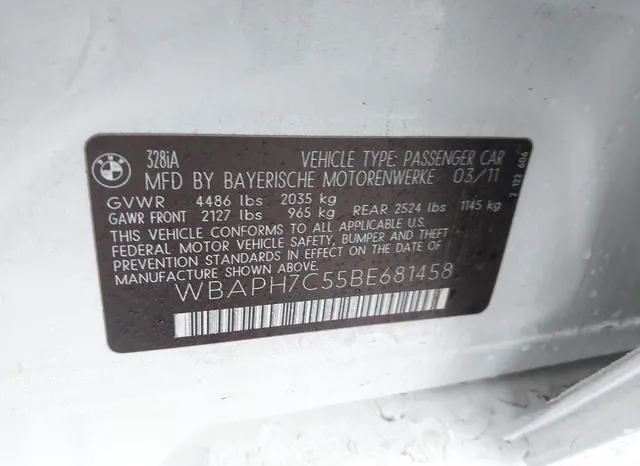 WBAPH7C55BE681458 2011 2011 BMW 3 Series- 328I 9