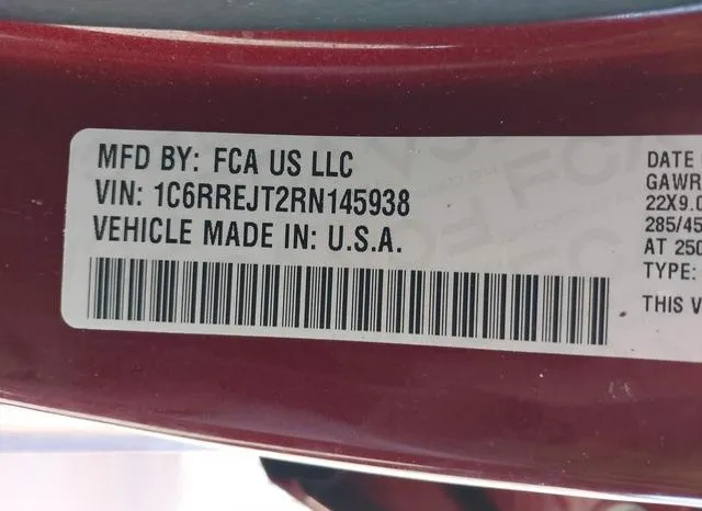 1C6RREJT2RN145938 2024 2024 RAM 1500- Laramie  4X2 5-7 Box 9