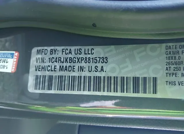 1C4RJKBGXP8815733 2023 2023 Jeep Grand Cherokee- L Limited 4X4 9