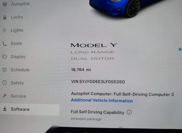 5YJYGDEE3LF055350 2020 2020 Tesla Model Y- Long Range Dual 7