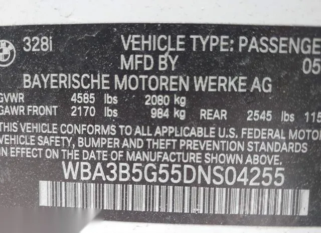 WBA3B5G55DNS04255 2013 2013 BMW 3 Series- 328I Xdrive 9