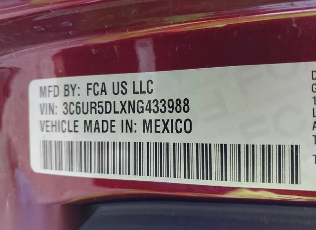 3C6UR5DLXNG433988 2022 2022 RAM 2500- Lone Star  4X4 6-4 Box 9