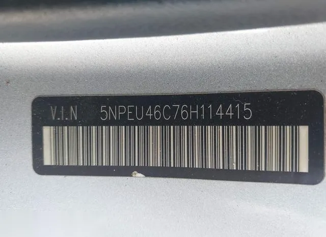 5NPEU46C76H114415 2006 2006 Hyundai Sonata- Gls 9