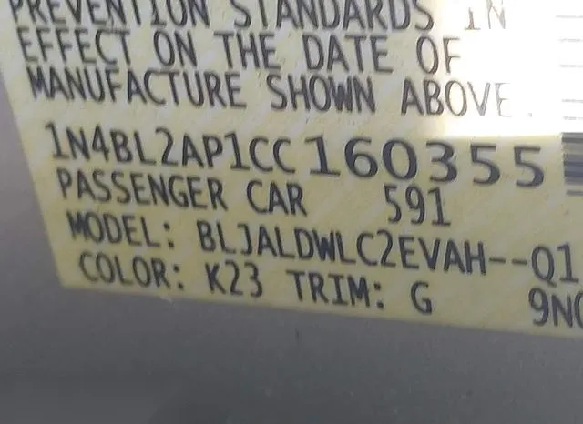 1N4BL2AP1CC160355 2012 2012 Nissan Altima- 3-5 SR 9