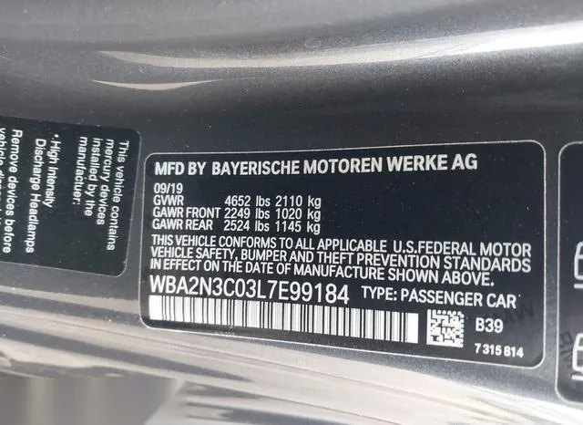 WBA2N3C03L7E99184 2020 2020 BMW 2 Series- M240I Xdrive 9