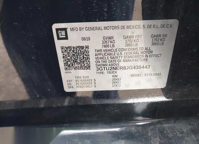 3GTU2NER8JG435443 2018 2018 GMC Sierra- 1500 Slt 9