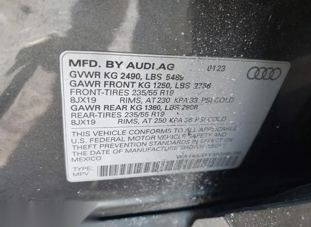 WA14AAFY3P2095390 2023 2023 Audi Q5- Premium 45 Tfsi S Line 9