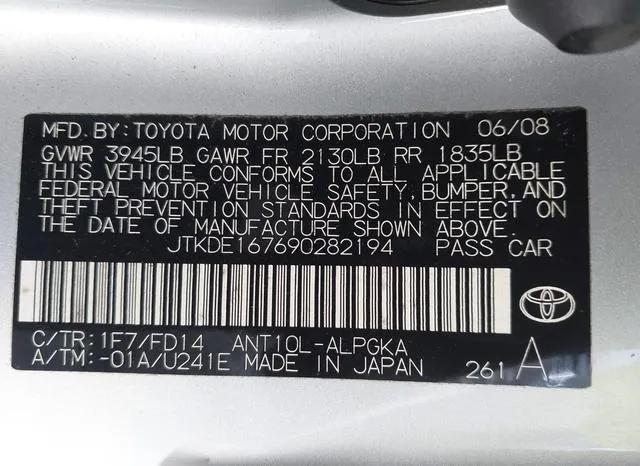 JTKDE167690282194 2009 2009 Scion TC 9