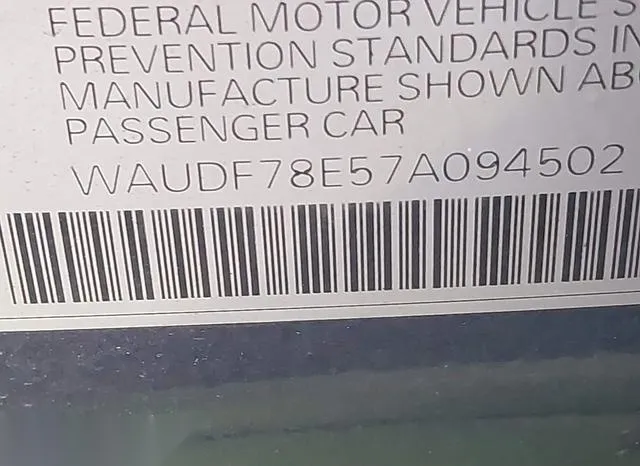 WAUDF78E57A094502 2007 2007 Audi A4- 2-0T 9