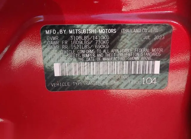 ML32FUFJ5RHF01808 2024 2024 Mitsubishi Mirage- G4 9