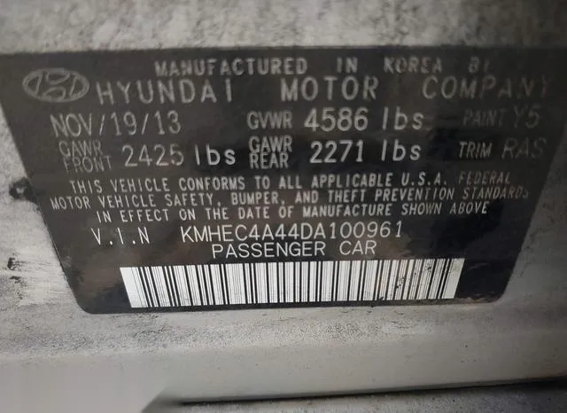 KMHEC4A44DA100961 2013 2013 Hyundai Sonata- Hybrid Limited 9