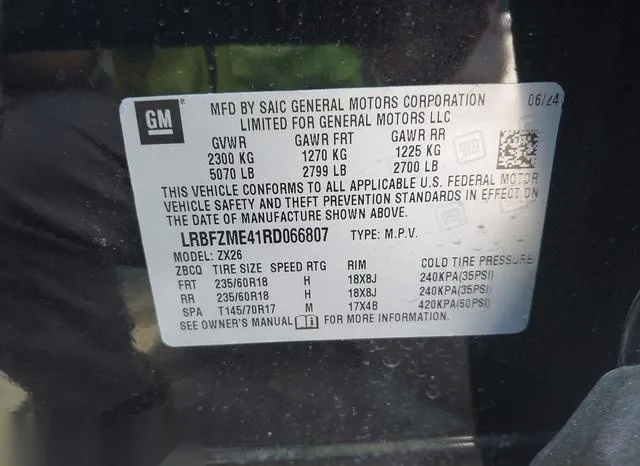 LRBFZME41RD066807 2024 2024 Buick Envision- Preferred Awd 9