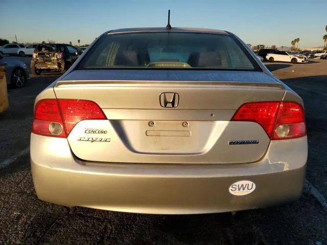 JHMFA36296S029462 2006 2006 Honda Civic- Hybrid 6