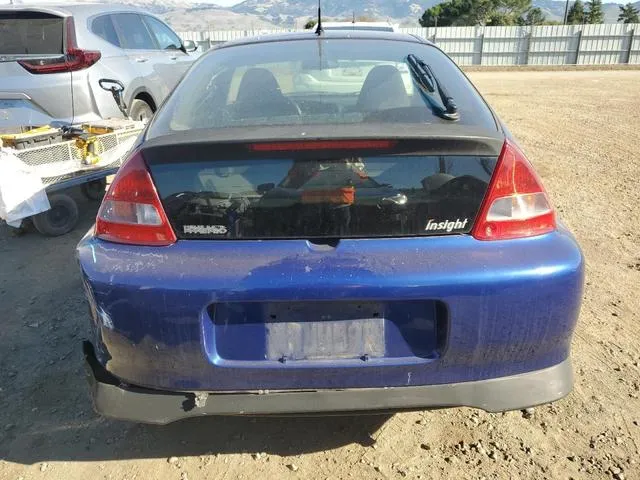 JHMZE13791T000438 2001 2001 Honda Insight 6