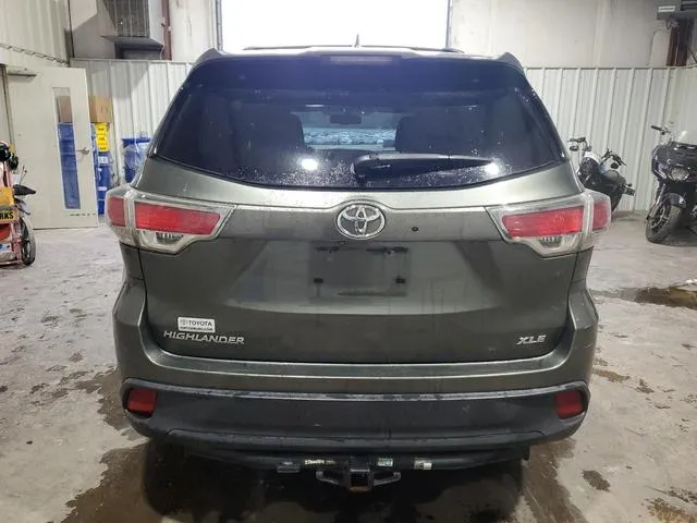 5TDKKRFH6FS044837 2015 2015 Toyota Highlander- Xle 6